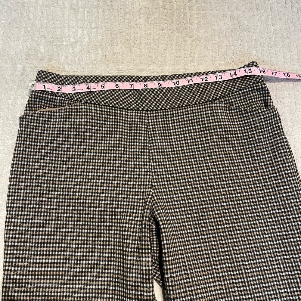 J Jill Ponte Slim plaid dress pants business casual pants women’s medium petite - Picture 6 of 13